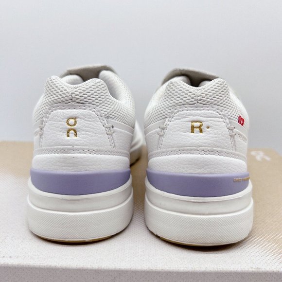 On Cloud ROGER Centre Court Tennis Running Shoe White/ Lavender Leather Wms US 6 - Picture 6 of 11